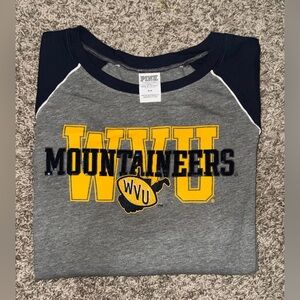 PINK Victoria Secret West Virginia University Collegiate Collection long sleeve